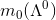 m_0(\Lambda^0)