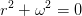 r^2+\omega ^2=0