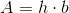 A = h\cdot b