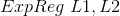 ExpReg\; L1,L2