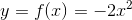 y=f(x)=-2x^2