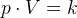 p\cdot V=k