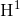 \textrm{H}^{1}