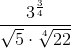 \frac{3^{\frac{3}{4}}}{\sqrt{5}\cdot \sqrt[4]{22}}
