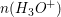 \small n(H_3O^+)