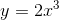 y=2x^3