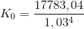 K_0=\frac{17783,04}{1,03^4}