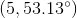 (5,53.13^{\circ})
