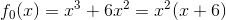f_0(x)=x^3+6x^2=x^2(x+6)
