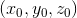 (x_0,y_0,z_0)