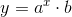 y=a^x\cdot b