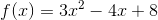 f(x)=3x^2-4x+8