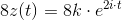 8z(t)=8k\cdot e^{2i\cdot t}