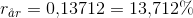 r_{\aa r}=0{,}13712=13{,}712\%