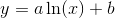 y=a\ln(x)+b