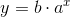 y=b\cdot a^{ x}