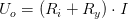U_o=(R_i+R_y)\cdot I