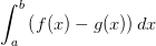 \int_{a}^{b}\left ( f(x)-g(x) \right )dx