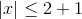 |x|\leq 2+1