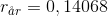 r_{\aa r}=0,14068