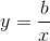 y=\frac{b}{x}
