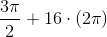 \frac{3\pi }{2}+16\cdot \left ( 2\pi \right )