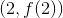 \left ( 2,f(2) \right )