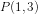 P(1,3)