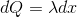 dQ = \lambda dx