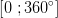 \left [ 0\; ;360^{\circ} \right ]
