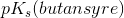 pK_s(butansyre)