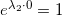\inline e^{\lambda_2 \cdot 0} = 1