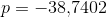 p=-38{,}7402