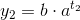 y_2=b\cdot a^{t_2}