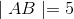 \mid AB\mid=5