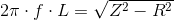 2\pi \cdot f \cdot L=\sqrt{Z^2-R^2}
