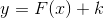 y=F(x)+k
