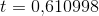 t=0{,}610998