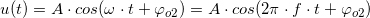 \small u(t)=A\cdot cos(\omega \cdot t+\varphi _o_2)=A\cdot cos(2\pi \cdot f \cdot t+\varphi _o_2)