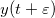 \inline y(t+\varepsilon)