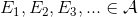 E_1, E_2,E_3,... \in \mathcal{A}