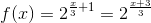 f(x)=2^{\frac{x}{3}+1}=2^{\frac{x+3}{3}}