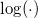 \inline \log(\cdot)