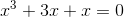 x^3+3x+x=0