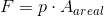 F = p \cdot A_{areal}