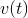 \small v(t)