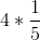 4*\frac{1}{5}