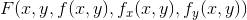 F(x,y, f(x,y),f_x(x,y),f_y(x,y))