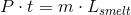 P\cdot t=m\cdot L_{smelt}