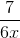 \frac{7}{6x}